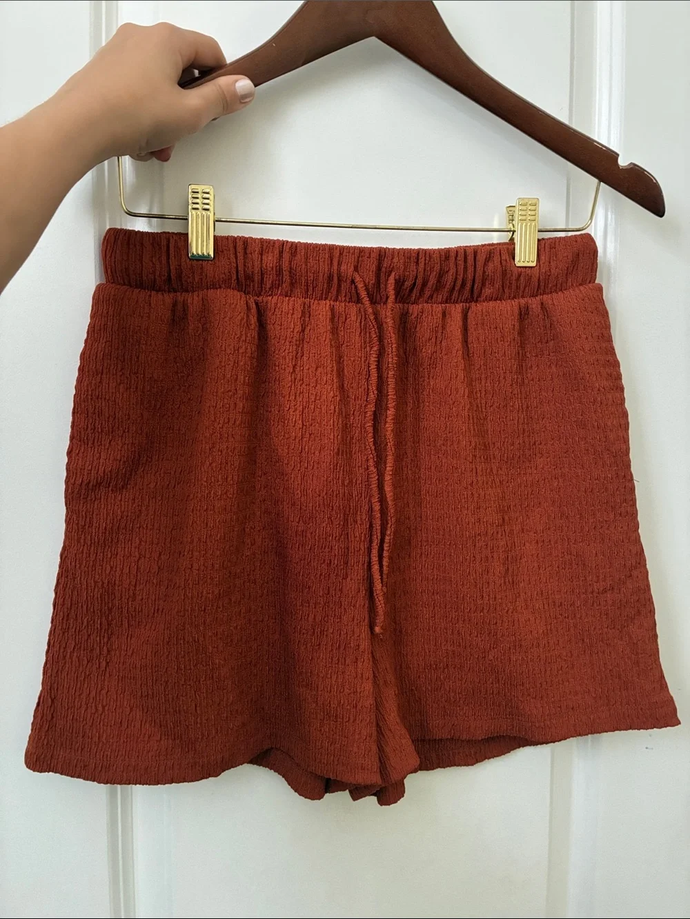 Like-New Orange Matching Short Set